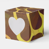 Giraffe, braun und gelb geschenkschachtel (Vorderseite)