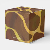 Giraffe, braun und gelb geschenkschachtel (Rückseite)