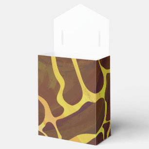 Giraffe, braun und gelb geschenkschachtel
