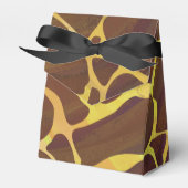 Giraffe, braun und gelb geschenkschachtel (Vorderseite)
