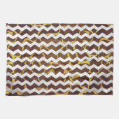 Giraffe, braun und gelb handtuch (Horizontal)