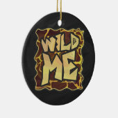 Giraffe, braun und gelb keramikornament (Rechts)