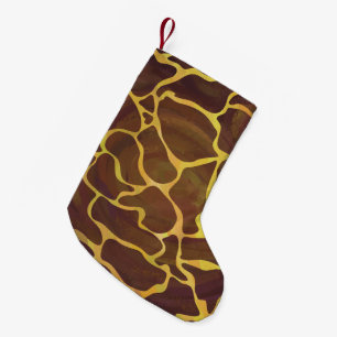 Giraffe, braun und gelb kleiner weihnachtsstrumpf