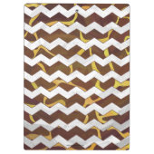 Giraffe, braun und gelb klemmbrett (Rückseite)