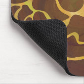 Giraffe, braun und gelb mousepad (Ecke)