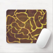 Giraffe, braun und gelb mousepad (Mit Mouse)