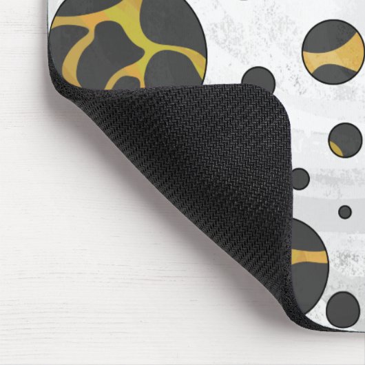 Giraffe, braun und gelb mousepad (Ecke)