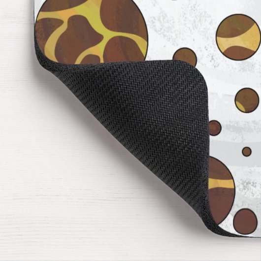 Giraffe, braun und gelb mousepad (Ecke)