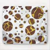 Giraffe, braun und gelb mousepad (Vorne)
