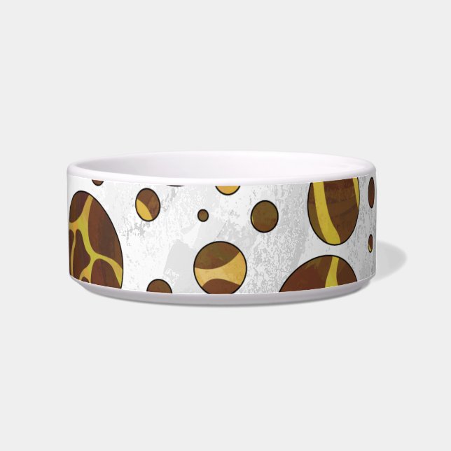 Giraffe, braun und gelb napf (Rechts)