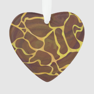 Giraffe, braun und gelb ornament