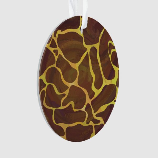 Giraffe, braun und gelb ornament (Vorderseite)
