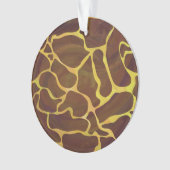 Giraffe, braun und gelb ornament (Vorderseite)