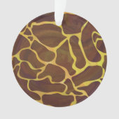 Giraffe, braun und gelb ornament (Vorderseite)