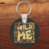 Giraffe, braun und gelb schlüsselanhänger (Vorderseite)