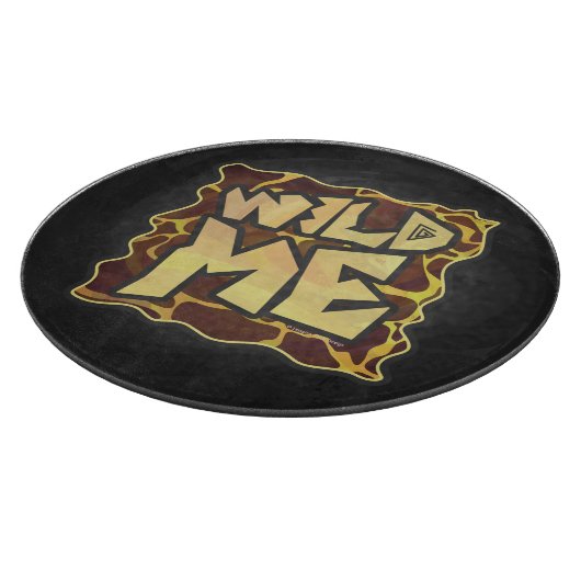 Giraffe, braun und gelb schneidebrett (Ecke)