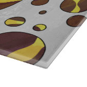 Giraffe, braun und gelb schneidebrett (Ecke)