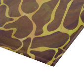 Giraffe, braun und gelb schneidebrett (Ecke)