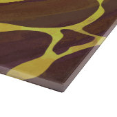 Giraffe, braun und gelb schneidebrett (Ecke)