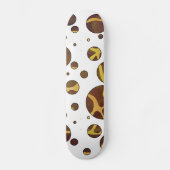 Giraffe, braun und gelb skateboard (Vorderseite)