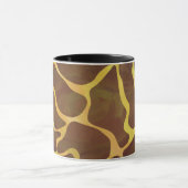 Giraffe, braun und gelb tasse (Zentrum)