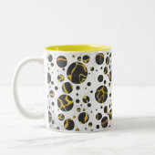 Giraffe, braun und gelb zweifarbige tasse (Links)