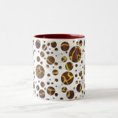 Giraffe, braun und gelb zweifarbige tasse (Mittel)