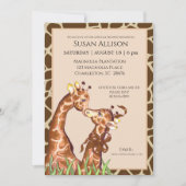Giraffe Bridal Shower Einladung (Vorderseite)