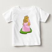 Giraffe Bride Veil Wedding Baby T-shirt (Vorderseite)