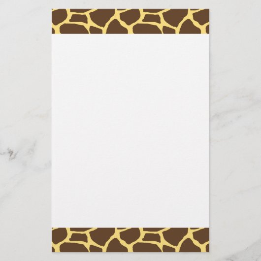 Giraffe Briefpapier (Vorderseite)