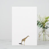 Giraffe Briefpapier (Stehend Vorderseite)