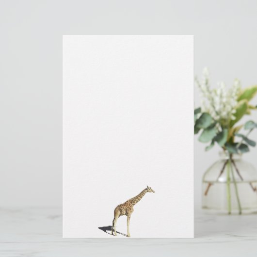 Giraffe Briefpapier (Stehend Vorderseite)