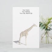 Giraffe Briefpapier (Stehend Vorderseite)