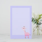 Giraffe Briefpapier (Stehend Vorderseite)