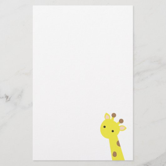 Giraffe Briefpapier (Vorderseite)