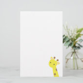 Giraffe Briefpapier (Stehend Vorderseite)