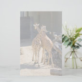 Giraffe Briefpapier (Stehend Vorderseite)