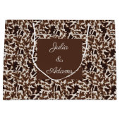 Giraffe Brown Geschenktasche Große Geschenktüte (Vorderseite)