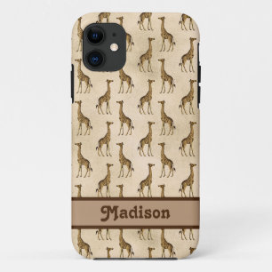 Giraffe Brown Personalisiert Animal Case-Mate iPhone Hülle