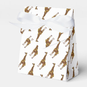 Giraffe Brown und Gelbe Silhouette Geschenkschachtel