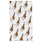 Giraffe Brown und Gelbe Silhouette Kleine Geschenktüte (Rückseite)
