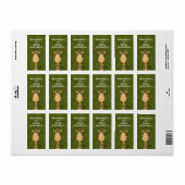 Giraffe-Buchzeichen Adressaufkleber (Vorne)