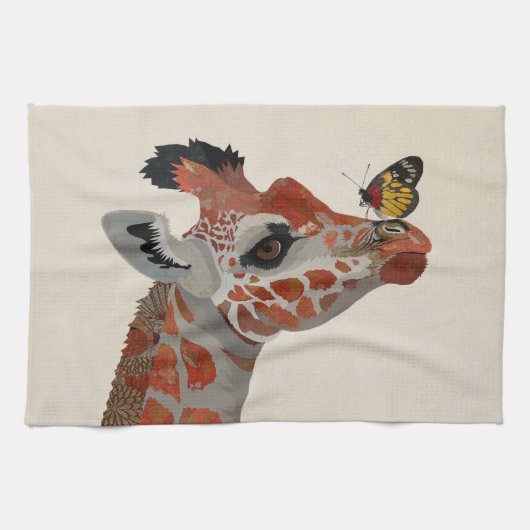 GIRAFFE & BUTTERFLY GESCHIRRTUCH (Horizontal)