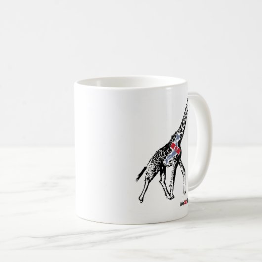 Giraffe&Butterfly Tasse キリンと蝶のマグカップ (VorderseiteRechts)