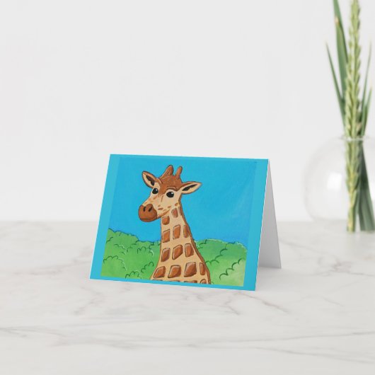 Giraffe by Joel Anderson Small greeting card Karte (Vorderseite)
