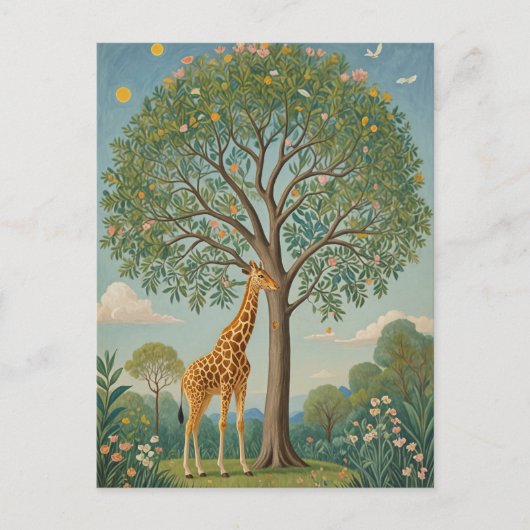 Giraffe-Canopy Postkarte (Vorderseite)