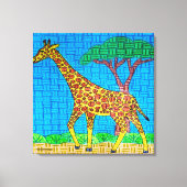 Giraffe - Canvas Print Leinwanddruck (Vorderseite)