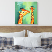 Giraffe Canvas Wall art Leinwanddruck (Insitu (Schlafzimmer))