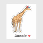 Giraffe Cap Aufkleber (Blatt)