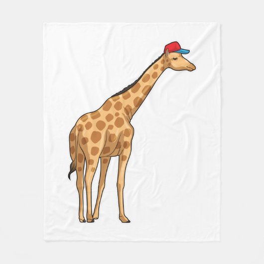 Giraffe Cap Fleecedecke (Vorderseite)